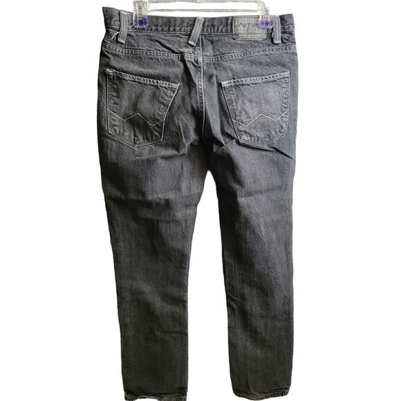 Freeworld Jeans -Mens 33x32-Messenger Dark Gray Black Straight Leg - Picture 2 of 7